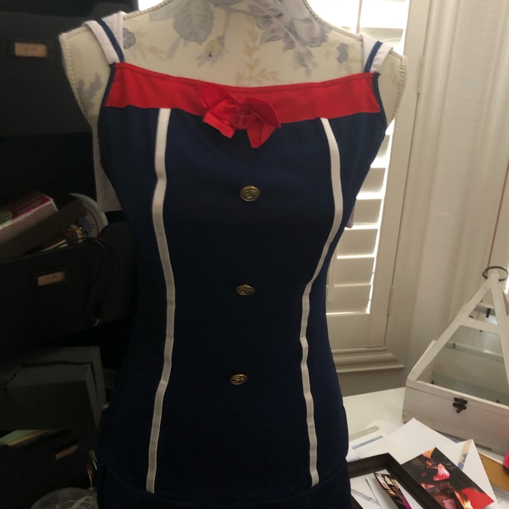 Sexy sailor costume.